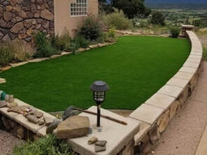 Artificial Grass installed in a frontyard